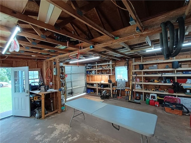 412 Bishop Branch Rd, Pendleton, SC 29670 - garage with a workshop area