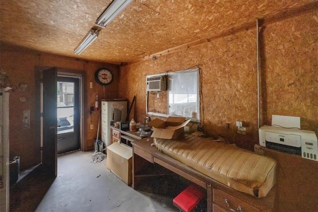 404 Simpson St, Westminster, SC 29693 - miscellaneous room featuring a wall unit AC and concrete floors