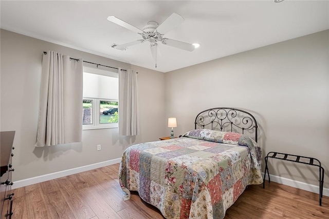 122 Downs Blvd, Clemson, SC 29631 - bedroom featuring wood finished floors and ceiling fan