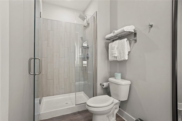 13500 Clemson Blvd Unit 2225A, Seneca, SC 29678 - bathroom featuring a stall shower and wood finished floors