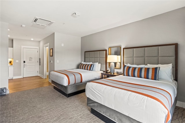 13500 Clemson Blvd Unit 2225A, Seneca, SC 29678 - carpeted bedroom featuring wood finished floors and recessed lighting