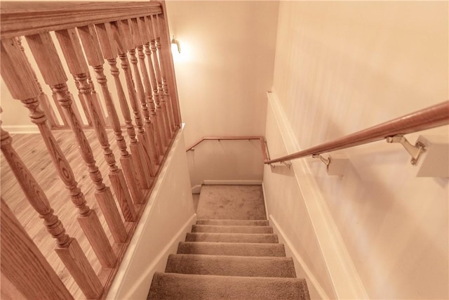 2713 Leconte Rd, Anderson, SC 29621 - staircase with baseboards