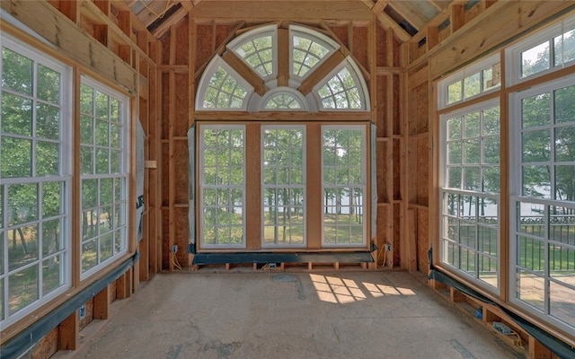 210 Rosewood Cir, Hartwell, GA 30643 - unfurnished sunroom featuring vaulted ceiling