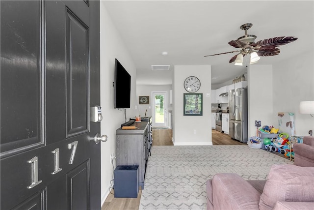 117 Enchanted Walk, Pickens, SC 29671 - living room with light wood-type flooring and a ceiling fan