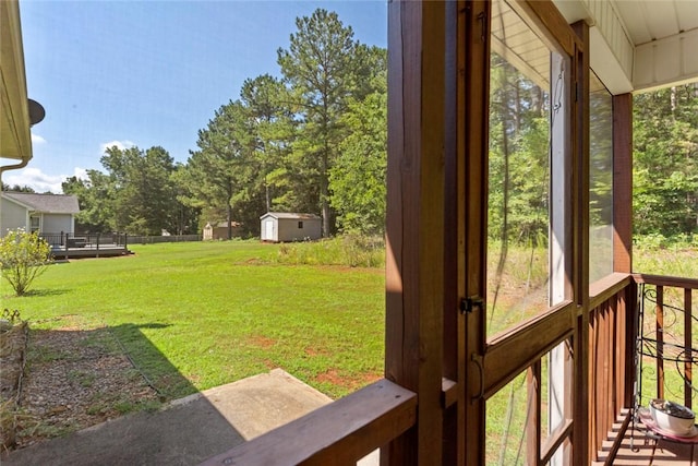 518 Pecan Grove Rd, Seneca, SC 29672 - view of grassy yard with a shed