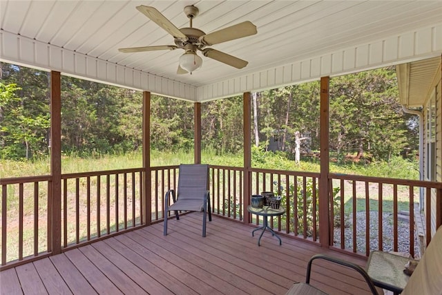 518 Pecan Grove Rd, Seneca, SC 29672 - deck with a ceiling fan