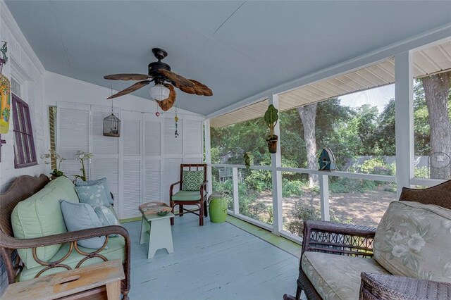 118 Glenwood Ave, Anderson, SC 29625 - sunroom with ceiling fan