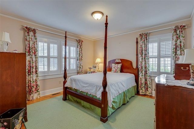 118 Glenwood Ave, Anderson, SC 29625 - bedroom featuring wood finished floors and ornamental molding