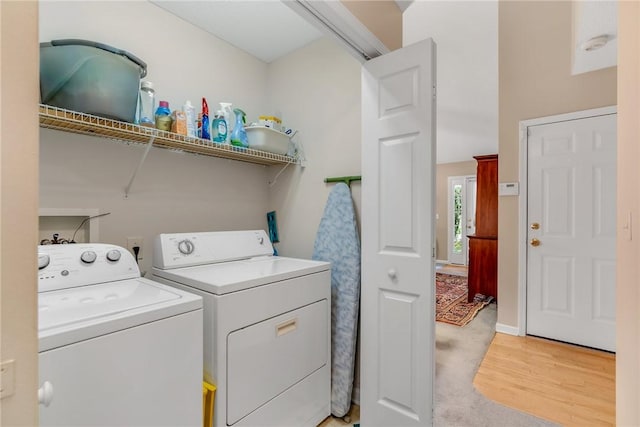 118 Grand Oak Cir, Pendleton, SC 29670 - washroom featuring washer and dryer and light wood-type flooring