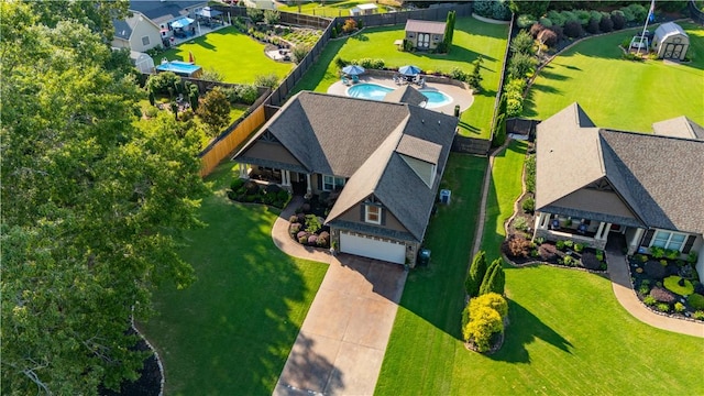 2444 Poole Rd, Greer, SC 29650 - bird's eye view of a pool area