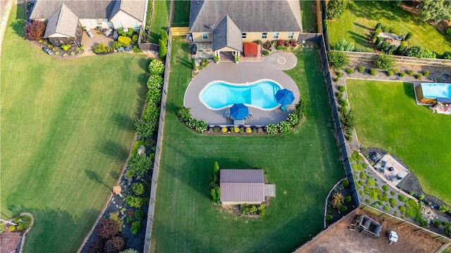 2444 Poole Rd, Greer, SC 29650 - drone / aerial view of a pool