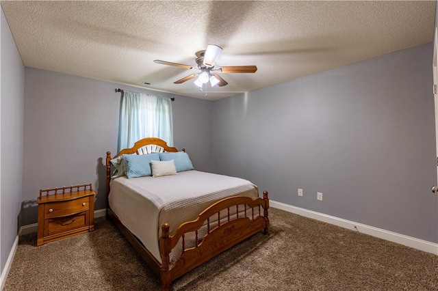 2444 Poole Rd, Greer, SC 29650 - carpeted bedroom featuring ceiling fan and a textured ceiling