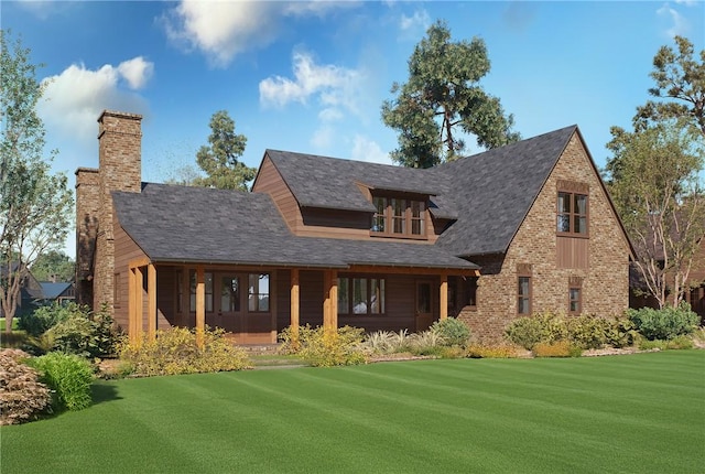 LOT10 Laurel Pond Way, Sunset, SC 29685 - view of front facade with a front lawn and a chimney