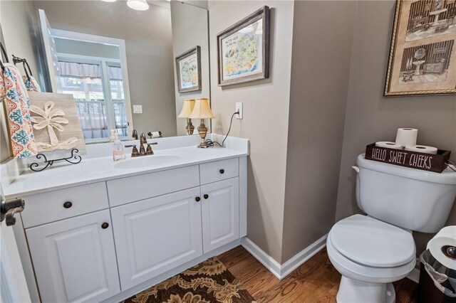 308 Amethyst Way, Seneca, SC 29672 - half bath with wood finished floors and vanity