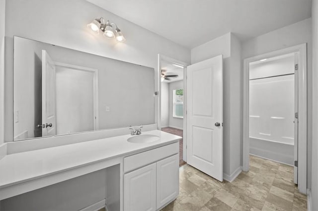121 Traditions Blvd, Anderson, SC 29625 - full bath featuring vanity and a ceiling fan