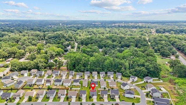 121 Traditions Blvd, Anderson, SC 29625 - aerial view of residential area featuring a heavily wooded area