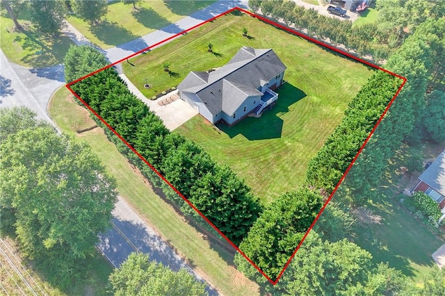 100 Crosscreek Dr, Anderson, SC 29621 - aerial view of property and surrounding area featuring property parcel outlined