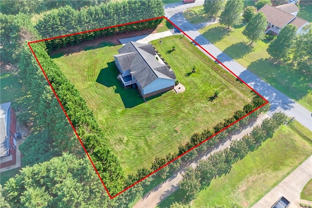 100 Crosscreek Dr, Anderson, SC 29621 - aerial view of property and surrounding area featuring property parcel outlined