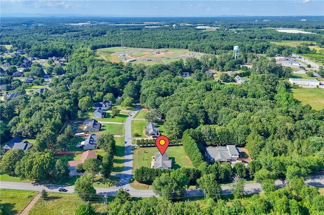 100 Crosscreek Dr, Anderson, SC 29621 - aerial overview of property's location with a forest