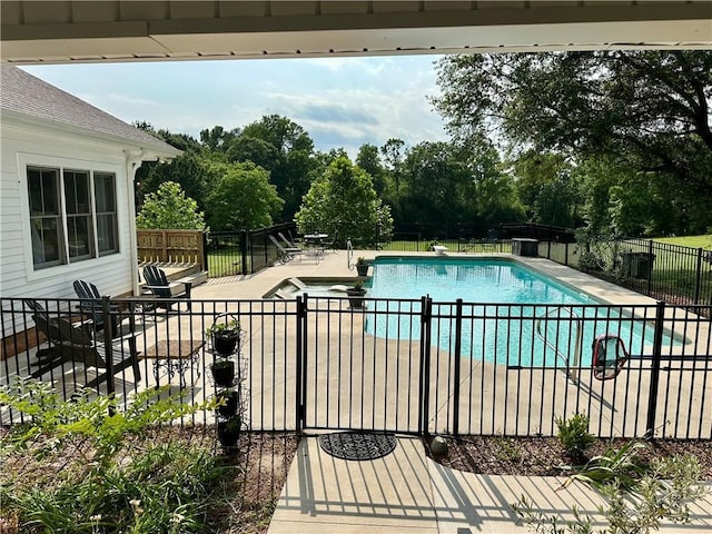 251 W Mcelhaney Rd, Taylors, SC 29687 - view of swimming pool with a patio and view of scattered trees