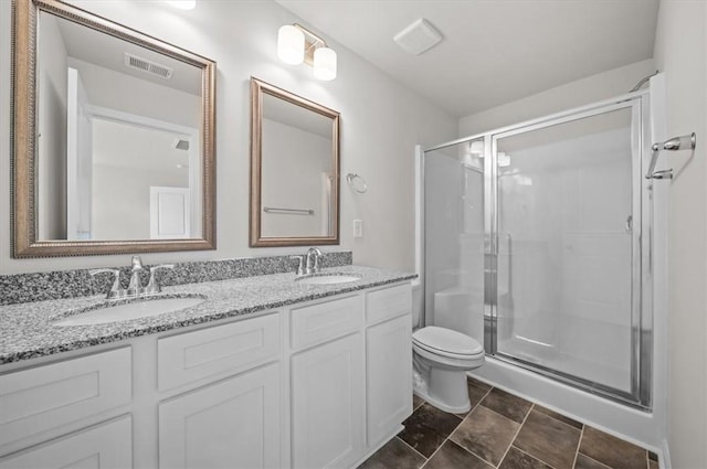 108 Lowland Dr, Anderson, SC 29621 - full bathroom featuring double vanity and a stall shower