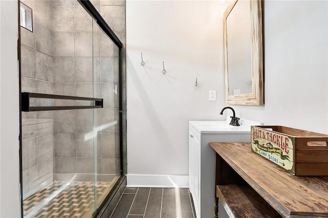 1047 Tranquility Ln, Hartwell, GA 30643 - bathroom featuring a stall shower and vanity