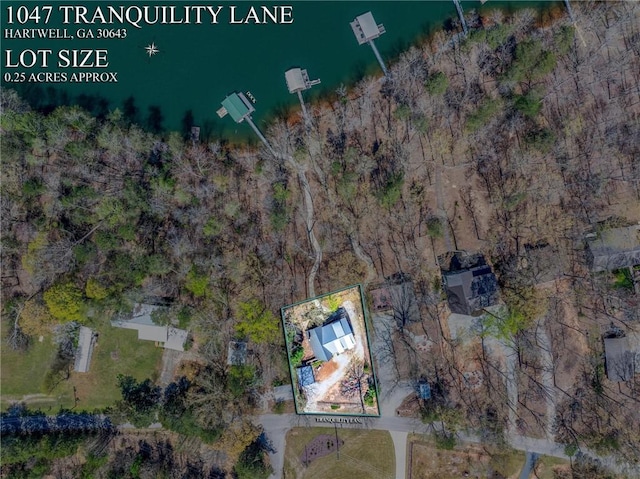 1047 Tranquility Ln, Hartwell, GA 30643 - view of property location featuring property parcel outlined