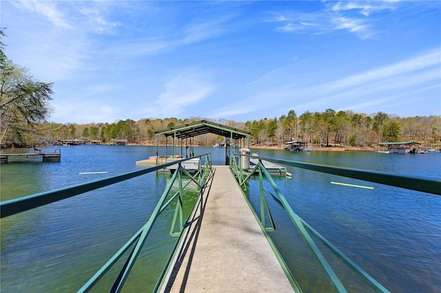 1047 Tranquility Ln, Hartwell, GA 30643 - dock featuring a water view and a view of trees