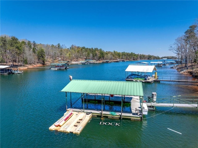 1047 Tranquility Ln, Hartwell, GA 30643 - dock area featuring a water view