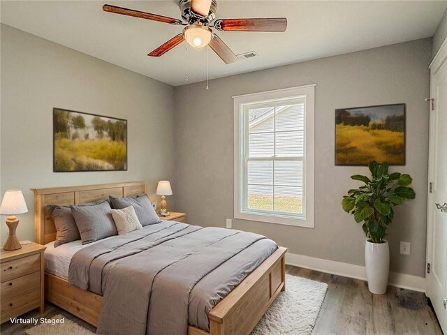 330 Code Cir, Seneca, SC 29678 - bedroom featuring light wood-style flooring and a ceiling fan