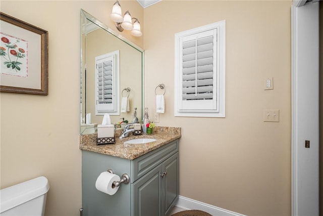 120 Links View Ct, Sunset, SC 29685 - half bathroom with toilet and vanity