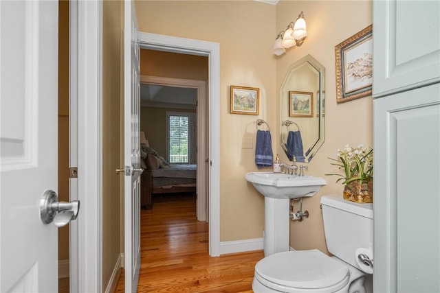 120 Links View Ct, Sunset, SC 29685 - half bathroom with wood finished floors and baseboards