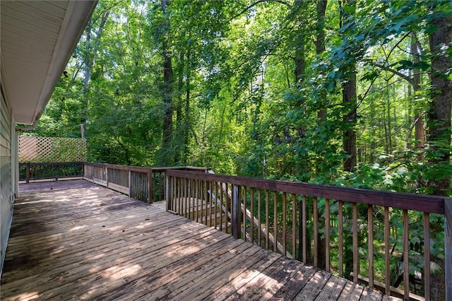 210 Briarcliff Rd, Central, SC 29630 - wooden deck with a wooded view
