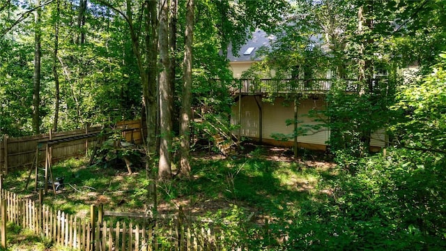 210 Briarcliff Rd, Central, SC 29630 - view of yard featuring a wooden deck