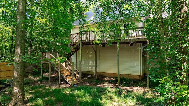 210 Briarcliff Rd, Central, SC 29630 - back of house featuring stairs and a deck