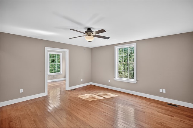 323 Indian Trl, Salem, SC 29676 - empty room with ceiling fan and light wood-style flooring
