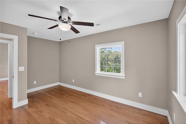 323 Indian Trl, Salem, SC 29676 - spare room with ceiling fan and light wood finished floors