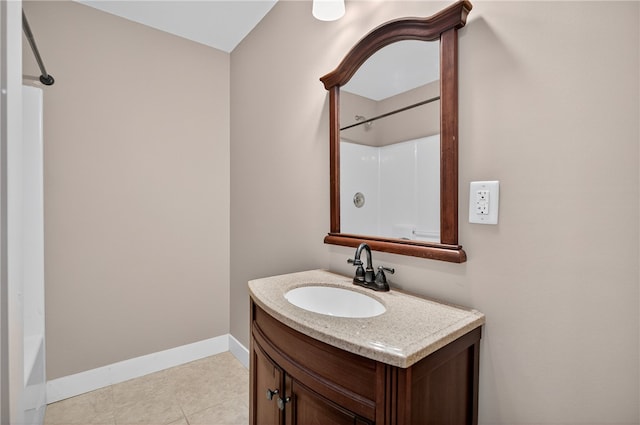 323 Indian Trl, Salem, SC 29676 - bathroom with vanity, washtub / shower combination, and tile patterned flooring