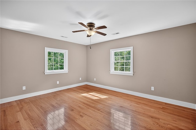 323 Indian Trl, Salem, SC 29676 - spare room with healthy amount of natural light, light wood-type flooring, and ceiling fan
