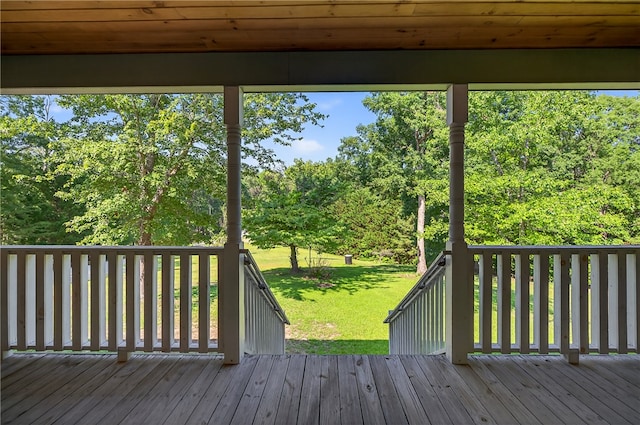 323 Indian Trl, Salem, SC 29676 - wooden deck with a lawn
