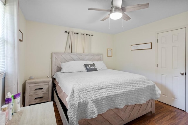 123 Radisson Rd, Seneca, SC 29678 - bedroom with wood finished floors and ceiling fan