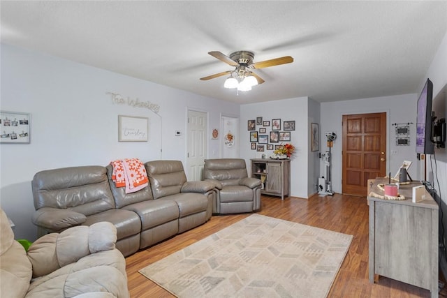 123 Radisson Rd, Seneca, SC 29678 - living room with ceiling fan and light wood-style flooring