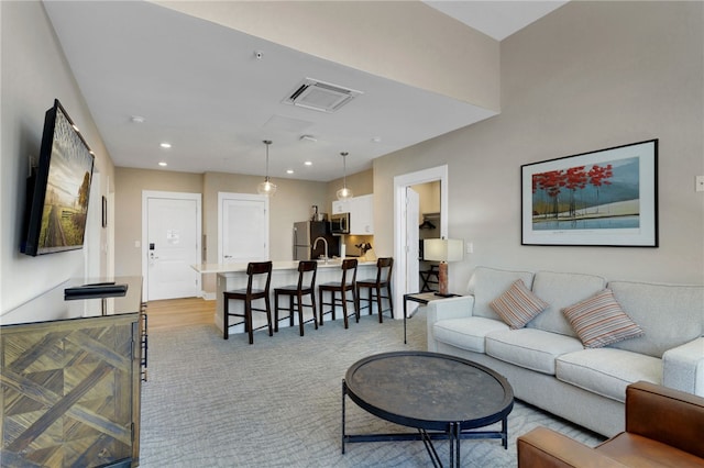 13500 Clemson Blvd Unit 1201Ab, Seneca, SC 29678 - living area featuring recessed lighting and light carpet