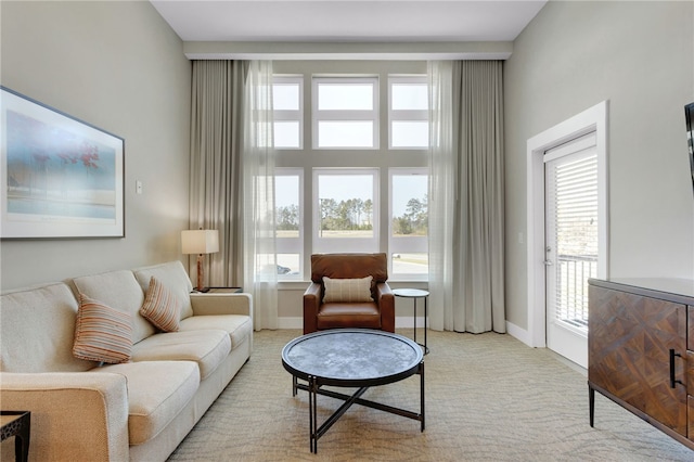 13500 Clemson Blvd Unit 1201Ab, Seneca, SC 29678 - living room featuring healthy amount of natural light and light colored carpet