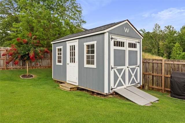 340 Fiddlers Way, Seneca, SC 29678 - view of shed with a fenced backyard