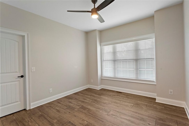 340 Fiddlers Way, Seneca, SC 29678 - spare room featuring a ceiling fan and wood finished floors