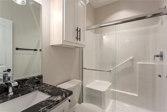 340 Fiddlers Way, Seneca, SC 29678 - full bathroom featuring a stall shower and vanity