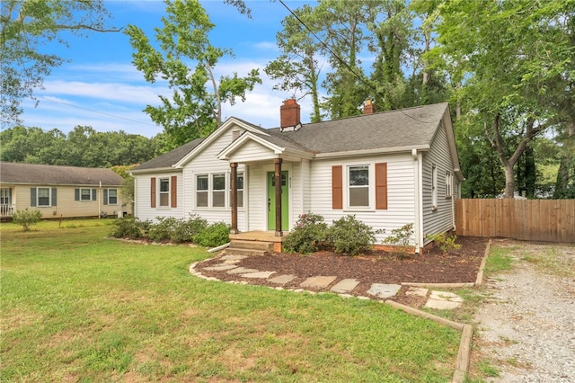 423 Lebanon Rd, Pendleton, SC 29670 - view of front of property featuring a chimney, gravel driveway, and roof with shingles