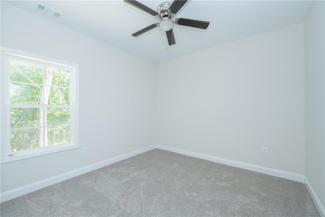 218 W Halfway Branch Rd, Walhalla, SC 29691 - unfurnished room with carpet flooring, healthy amount of natural light, and a ceiling fan