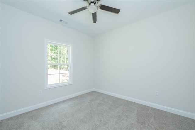 218 W Halfway Branch Rd, Walhalla, SC 29691 - empty room featuring light carpet and ceiling fan